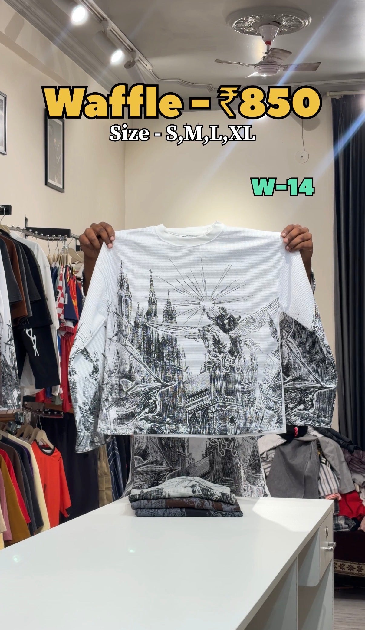 W - 13 Boxy Fit Waffle