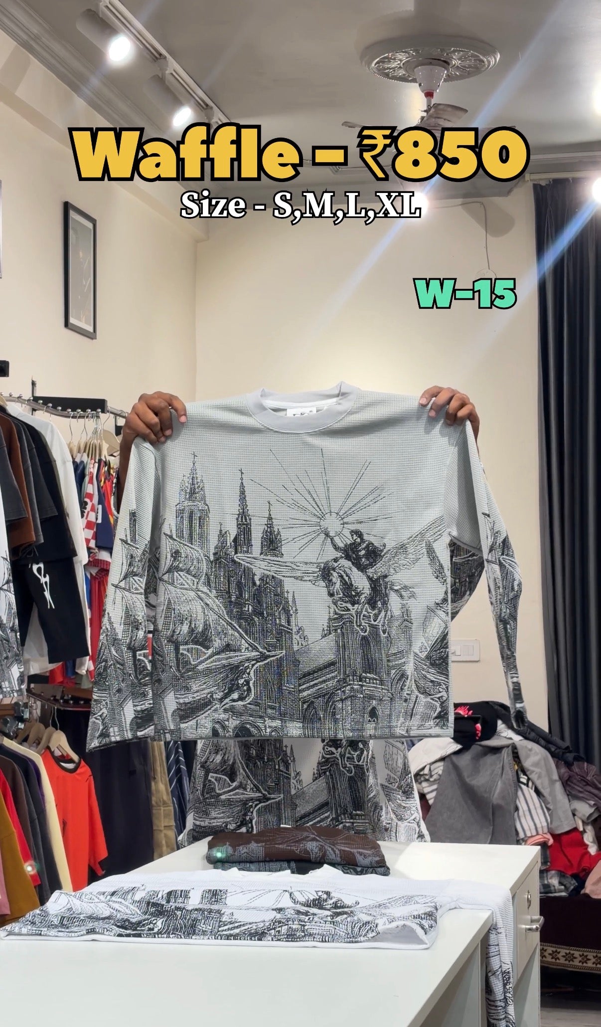 W - 14 Boxy Fit Waffle