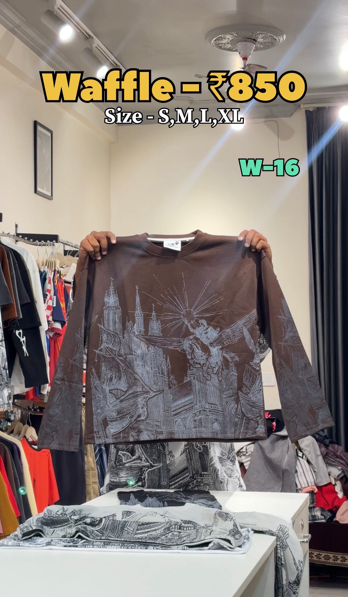 W - 15 Boxy Fit Waffle
