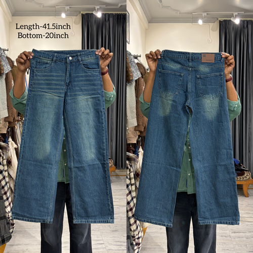 01 Men’s Blue Straight Fit Denim Jeans